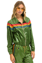 Classic 5 STRIPE - WINDBREAKER GARDEN GREEN GLOSSY