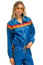 Classic 5 STRIPE WINDBREAKER - SNORKEL BLUE