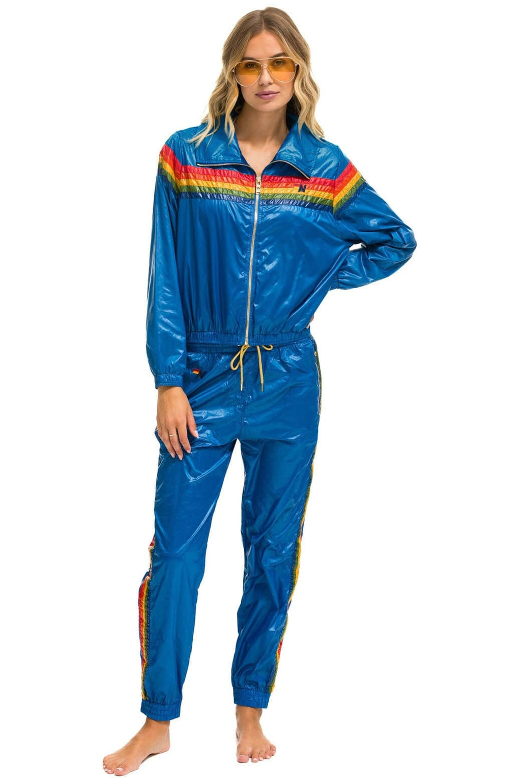 Classic 5 STRIPE WINDBREAKER - SNORKEL BLUE