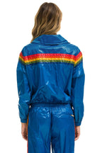 Classic 5 STRIPE WINDBREAKER - SNORKEL BLUE