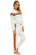 Classic 5 STRIPE WINDBREAKER - VINTAGE WHITE