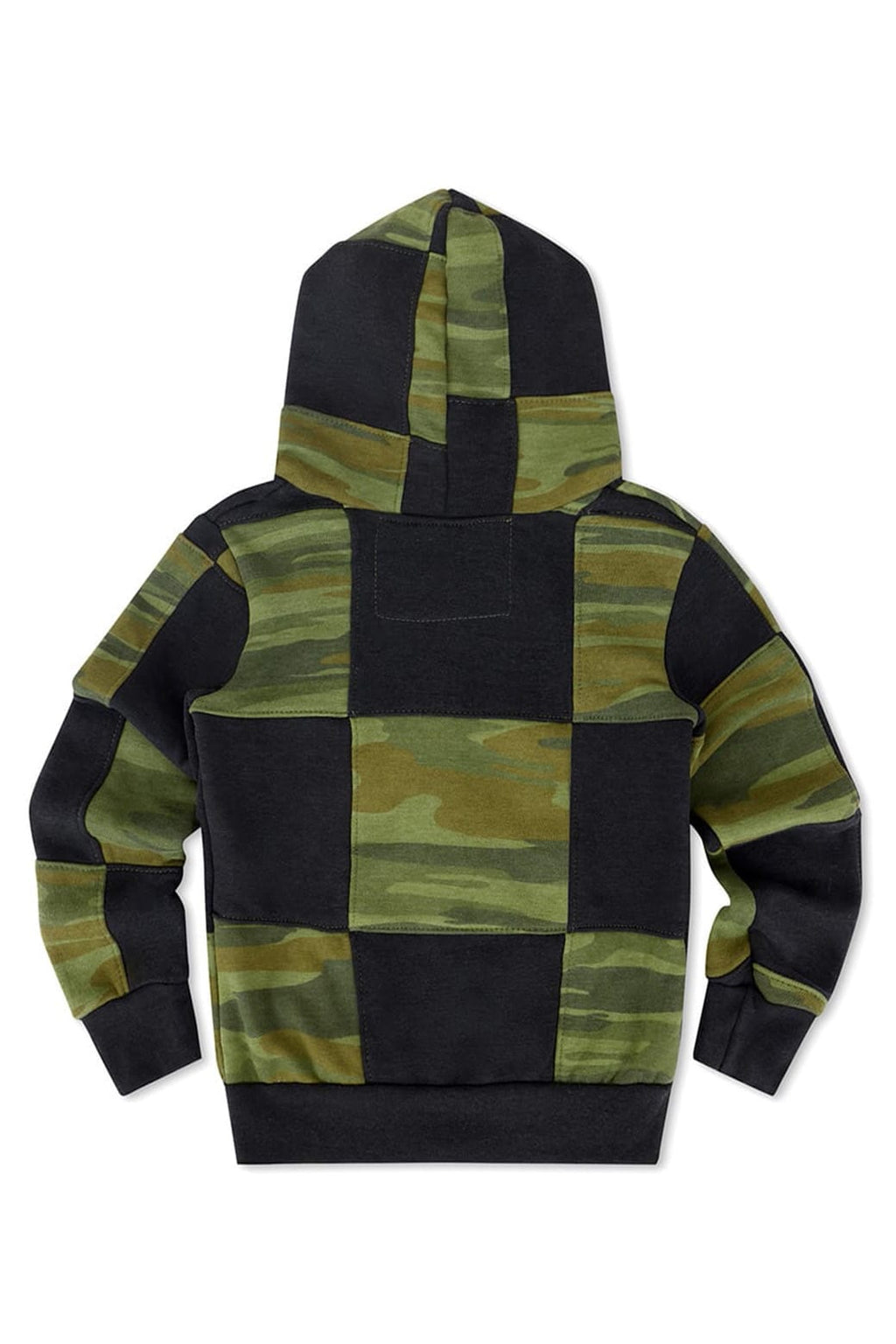 Classic KIDS CHECK QUILTED ZIP HOODIE - SMOKE CAMO