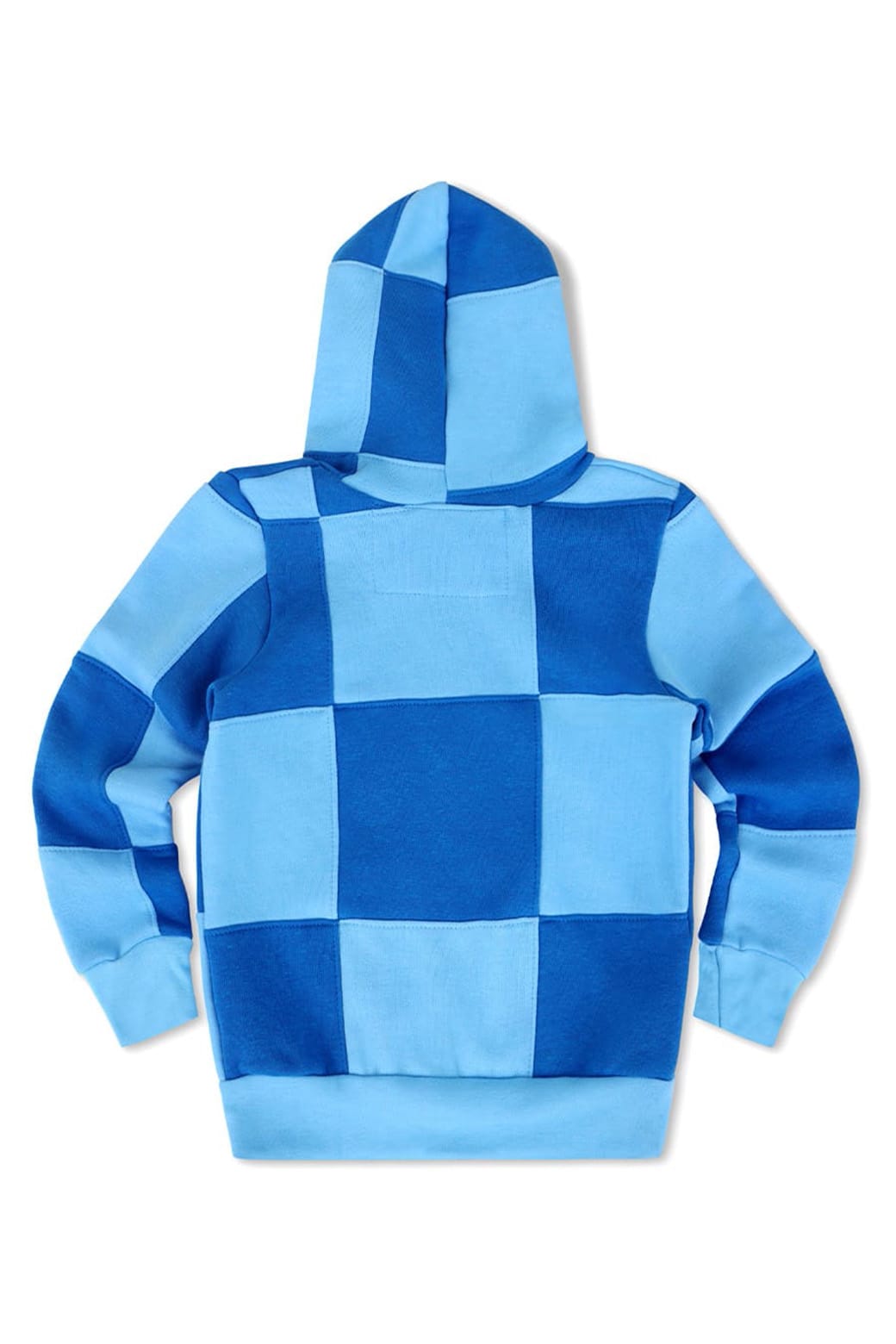 Classic KIDS CHECK QUILTED ZIP HOODIE - SKY ADVENTURE BLUE