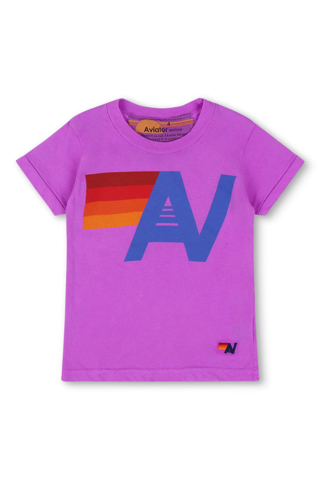 Classic KIDS LOGO TEE - NEON PURPLE