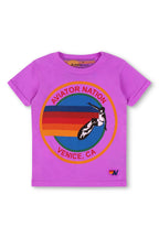 Classic KIDS AVIATOR NATION VENICE TEE - NEON PURPLE