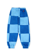 Classic KIDS CHECK QUILTED SWEATPANTS -SKY ADVENTURE BLUE