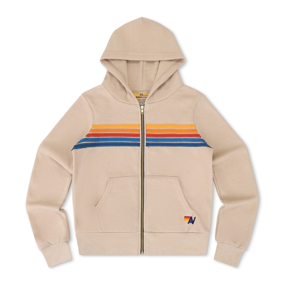 Classic 5 STRIPE HOODIE - SAND