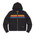 Classic 5 STRIPE HOODIE - BLACK