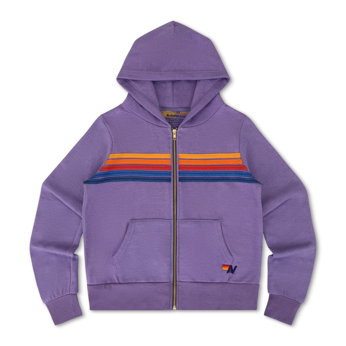 Classic 5 STRIPE HOODIE - LAVENDER