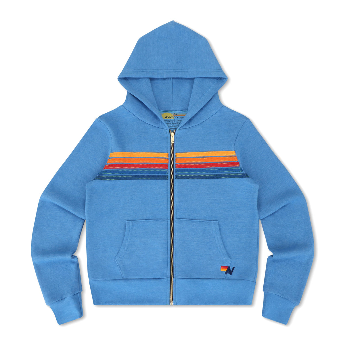 Classic 5 STRIPE HOODIE - RETRO OCEAN