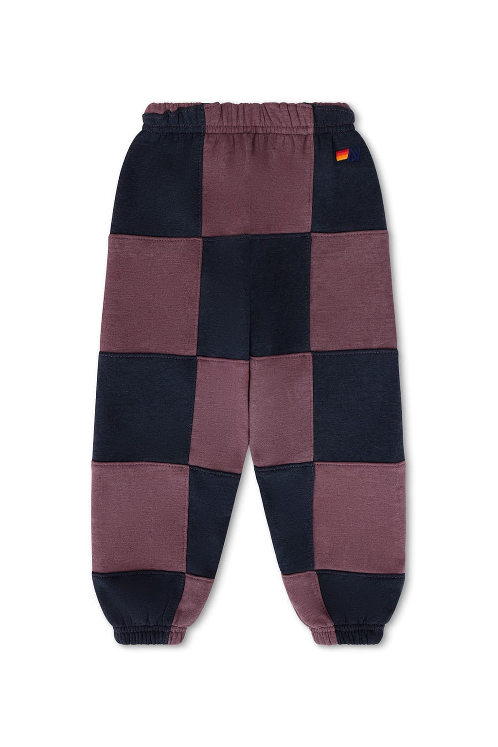 Classic KIDS CHECK QUILTED SWEATPANTS - CHARCOAL MOCHA