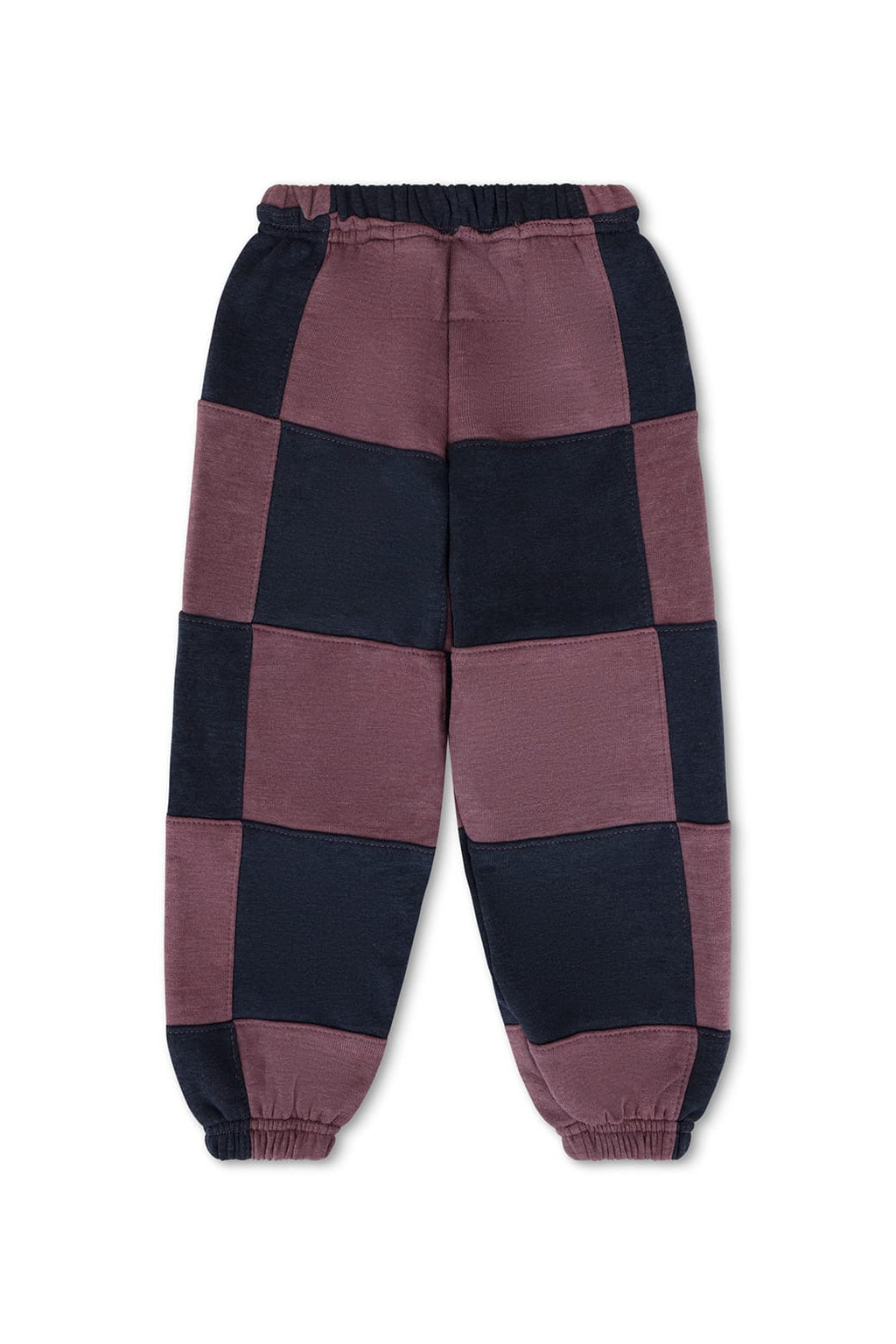 Classic KIDS CHECK QUILTED SWEATPANTS - CHARCOAL MOCHA