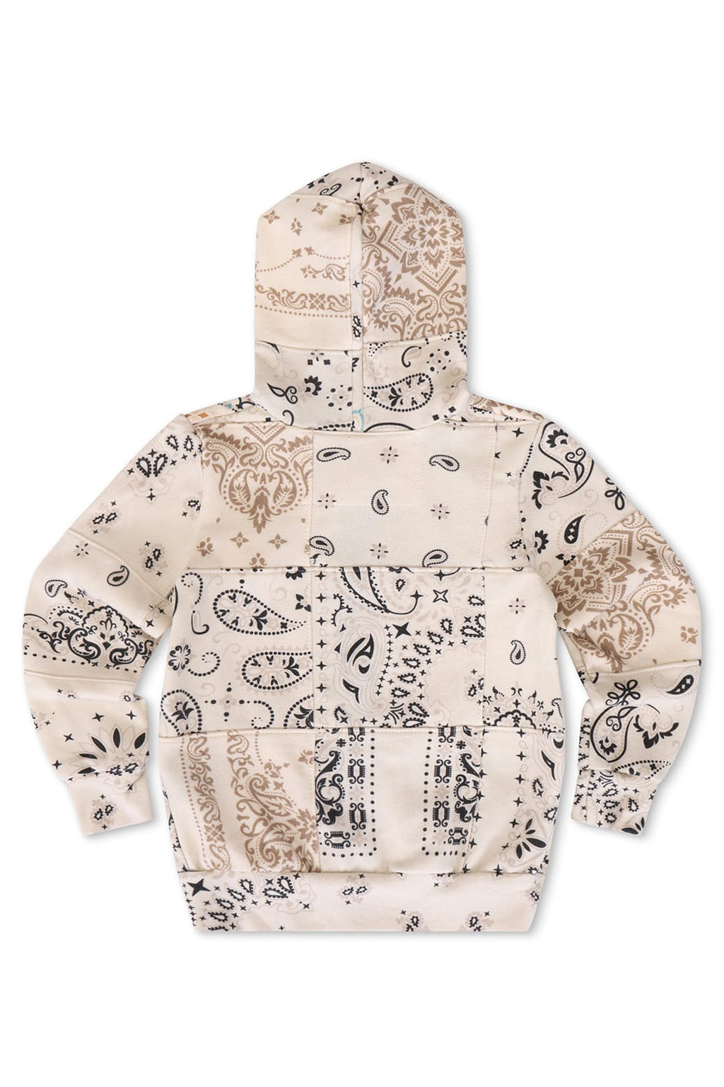 Classic KIDS BANDANA QUILTED ZIP HOODIE - VINTAGE WHITE