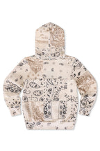Classic KIDS BANDANA QUILTED ZIP HOODIE - VINTAGE WHITE