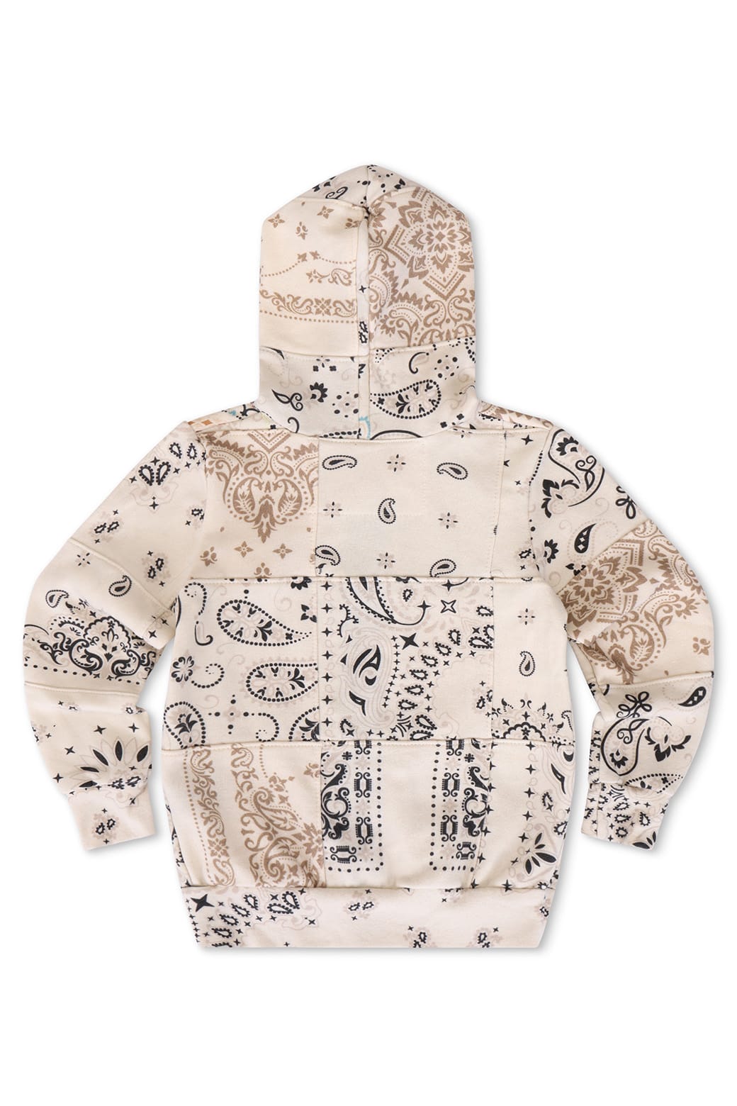 Classic KIDS BANDANA QUILTED ZIP HOODIE - VINTAGE WHITE