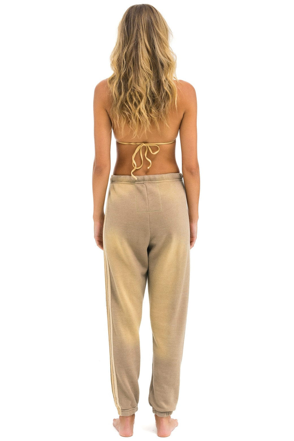 Classic 5 STRIPE SWEATPANTS - FADED TAN