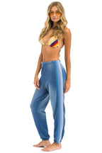 Classic 5 STRIPE SWEATPANTS - FADED WATER