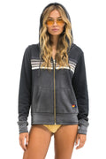 Classic 5 STRIPE HOODIE - FADED SMOKE