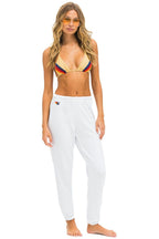 Classic 6 STRIPE SWEATPANTS - WHITE SERAPE