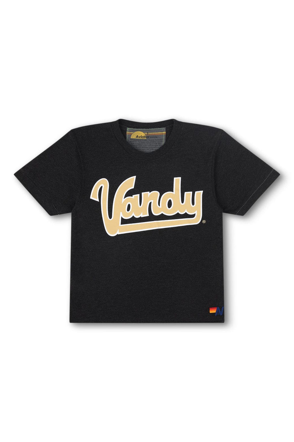 Classic VANDERBILT BOLT BOYFRIEND TEE - BLACK