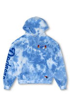 Classic LOS ANGELES DODGERS HAND DYED RELAXED PULLOVER HOODIE - TIE DYE BLUE
