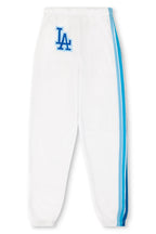 Classic LOS ANGELES DODGERS 5 STRIPE SWEATPANTS - WHITE BLUE