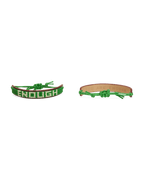 Classic Aviator Nation X ENOUGH Beaded Leather Bracelet