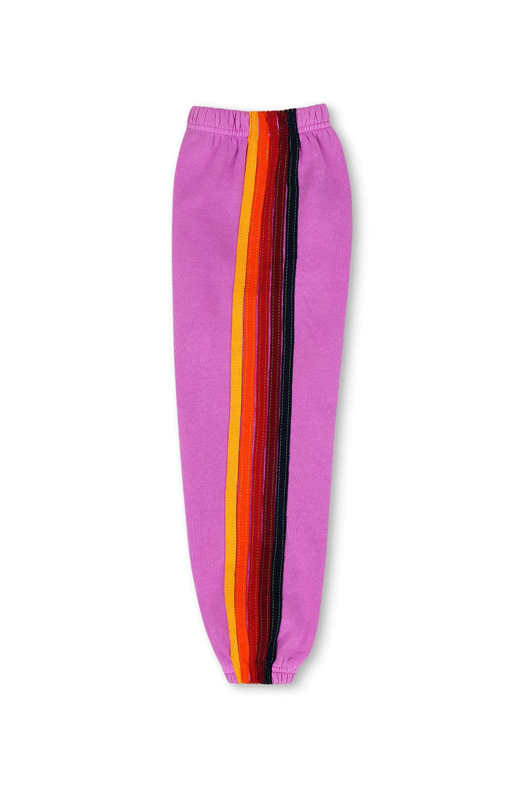 Classic KIDS 5 STRIPE SWEATPANTS - NEON PURPLE
