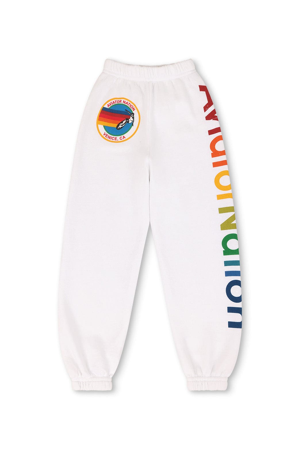 Classic KIDS AVIATOR NATION VENICE SWEATPANTS - WHITE