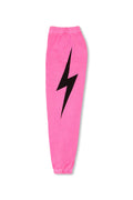 Classic KIDS BOLT PRINT SWEATPANTS - NEON PINK