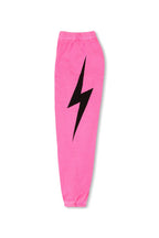 Classic KIDS BOLT PRINT SWEATPANTS - NEON PINK
