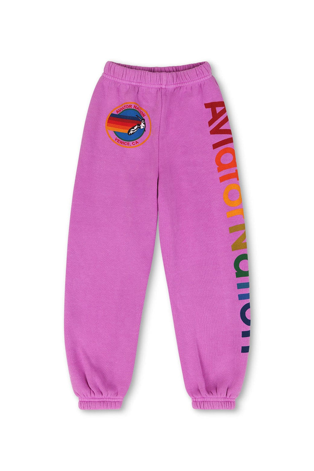 Classic KIDS AVIATOR NATION VENICE SWEATPANTS - NEON PURPLE