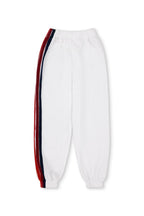 Classic KIDS 5 STRIPE SWEATPANTS - WHITE