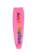 Classic KIDS AVIATOR NATION VENICE SWEATPANTS - NEON PINK