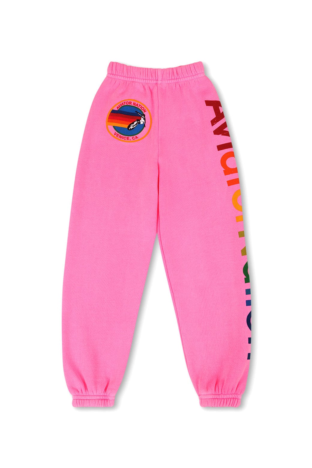 Classic KIDS AVIATOR NATION VENICE SWEATPANTS - NEON PINK