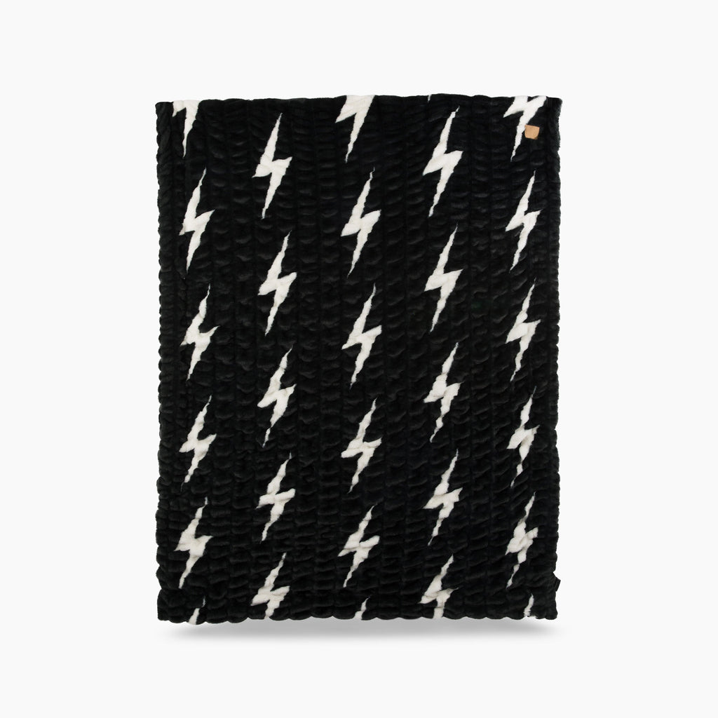 Classic Aviator Nation x Lola Blanket - Black White Bolt