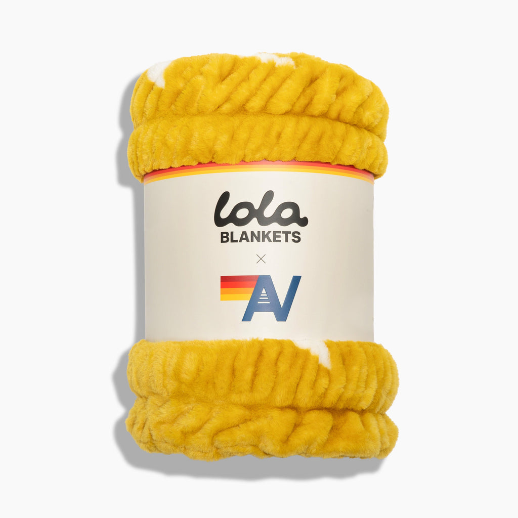 Classic Aviator Nation x Lola Blanket - Gold White Bolt