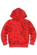 Classic KIDS BANDANA PULLOVER HOODIE - RED