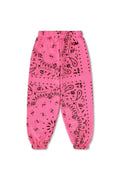 Classic KIDS BANDANA SWEATPANTS - NEON PINK