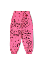 Classic KIDS BANDANA SWEATPANTS - NEON PINK