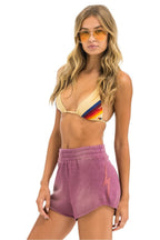 Classic BOLT STITCH CLUB SHORTS - FADED BERRY