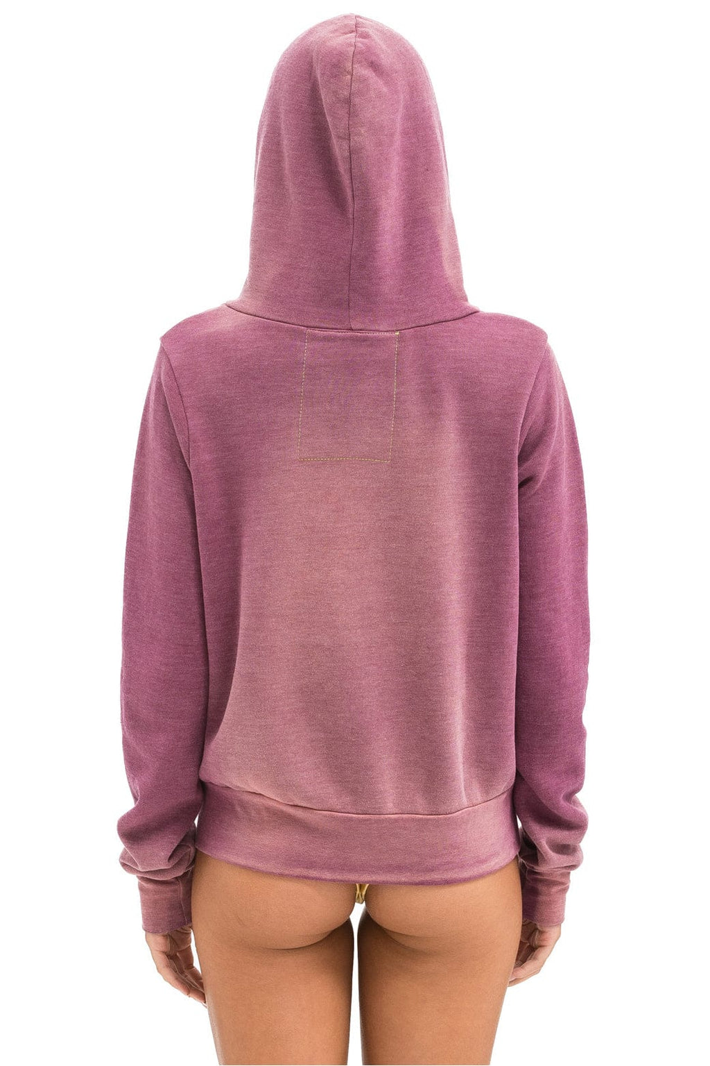 Classic BOLT STITCH 2 ZIP HOODIE - FADED BERRY