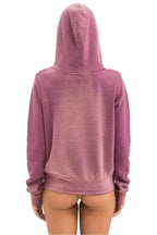 Classic BOLT STITCH 2 ZIP HOODIE - FADED BERRY