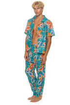 Classic UNISEX COTTON LUXE POPLIN RESORT SHIRT - BLUE HAWAII
