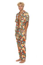 Classic UNISEX COTTON LUXE POPLIN RESORT SHIRT - RED KAUAI