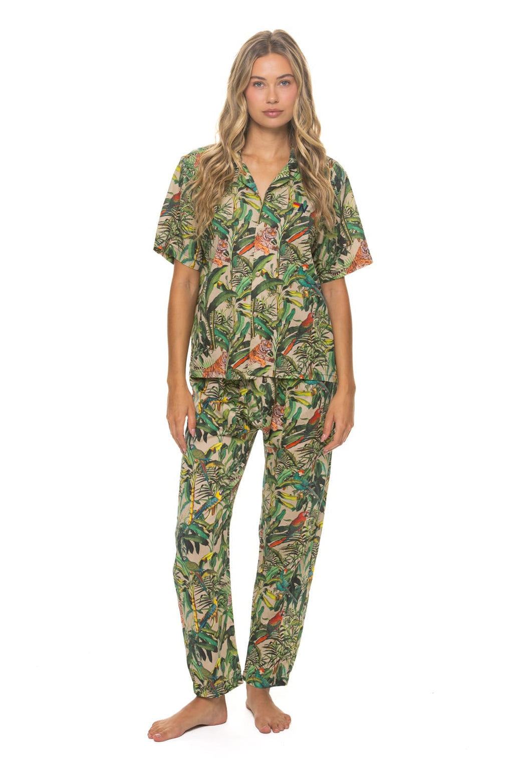 Classic UNISEX COTTON LUXE POPLIN RELAXED PANT - VINTAGE WHITE JUNGLE