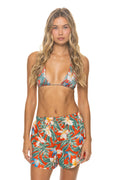 Classic WOMENS COTTON LUXE POPLIN SHORT - RED KAUAI