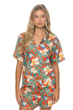 Classic WOMENS COTTON LUXE POPLIN SHORT - RED KAUAI