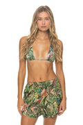 Classic WOMENS COTTON LUXE POPLIN SHORT - VINTAGE WHITE JUNGLE