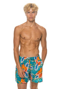 Classic MENS COTTON LUXE POPLIN RELAXED SHORT - BLUE HAWAII